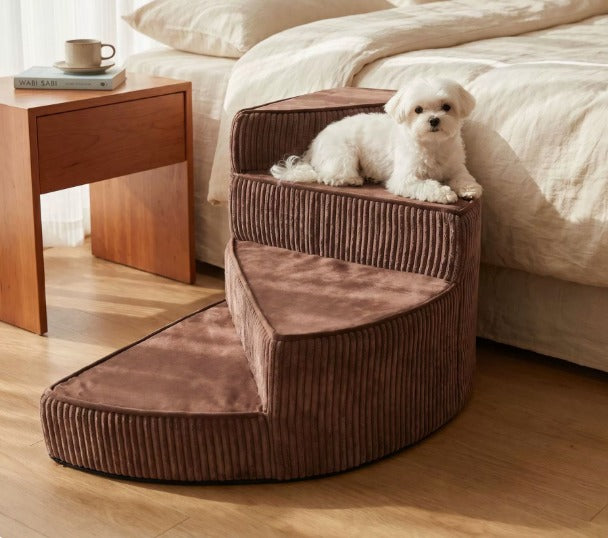 Comfort Steps | Escaliers Orthopédiques pour Chiens pour Lit avec Design en Mousse Antidérapante | Solution Gain de Place pour la Mobilité des Animaux de Compagnie