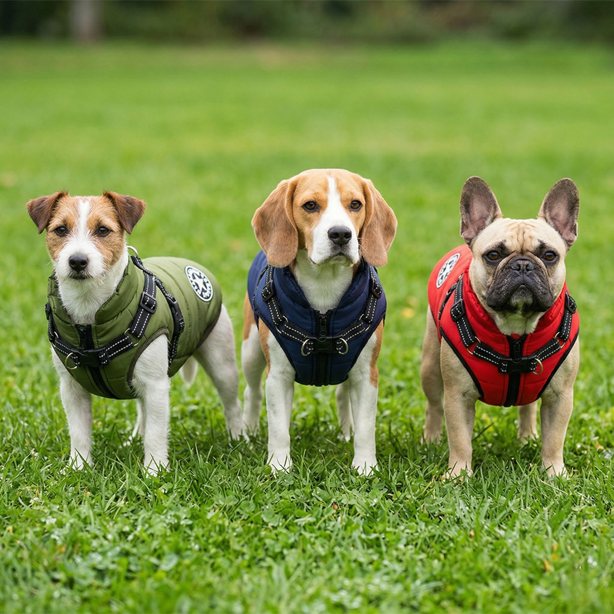 Manteau de Pluie Réfléchissant pour Chien avec Harnais