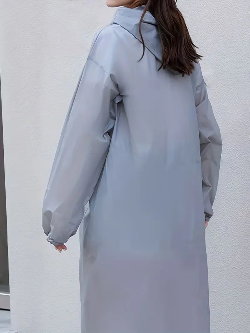 Veste de Pluie Unisexe avec Capuche – Protection Imperméable contre la Pluie et le Vent