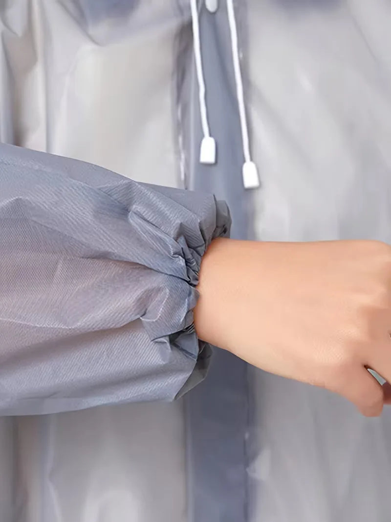 Veste de Pluie Unisexe avec Capuche – Protection Imperméable contre la Pluie et le Vent