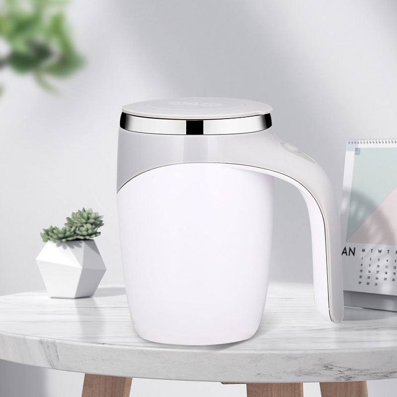 Gobelet de Voyage Auto-Mélangeur 380 ml avec Mixeur USB – Mélangeur Électrique pour Café et Protéines