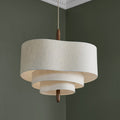 Suspension en Tissu pour Salon & Table à Manger | Lampe de Plafond Design dans le Style Japandi