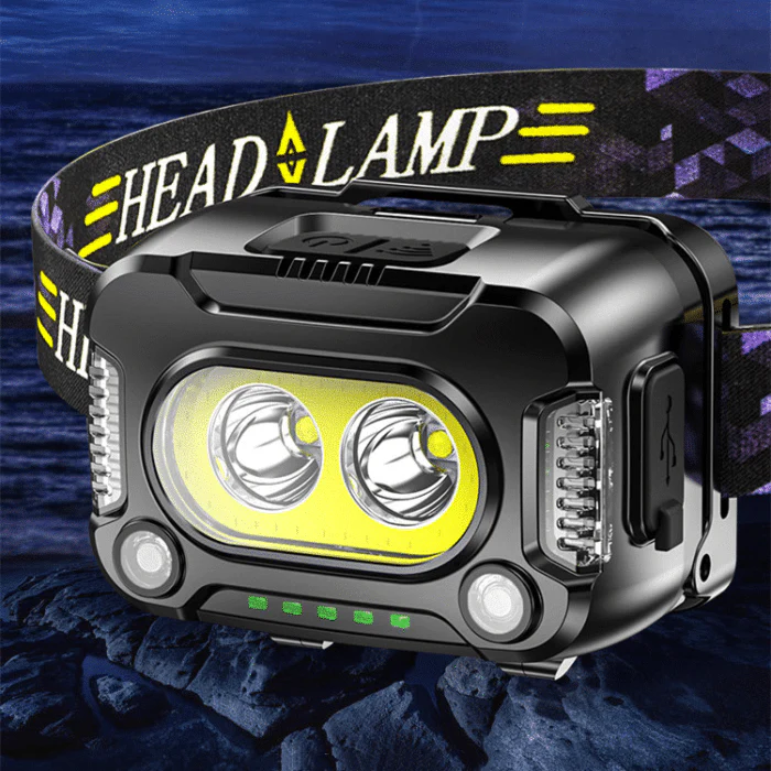 Lampe Frontale USB Rechargeable – Puissante Lampe LED pour Activités de Plein Air et Travail