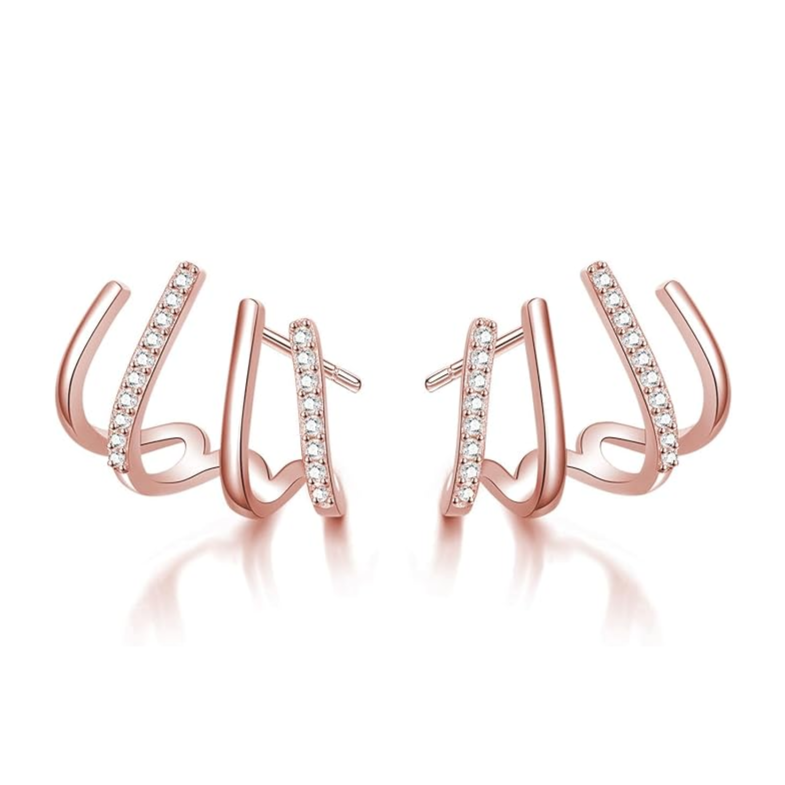 Elarra - Boucles d'oreilles à look multi-piercing