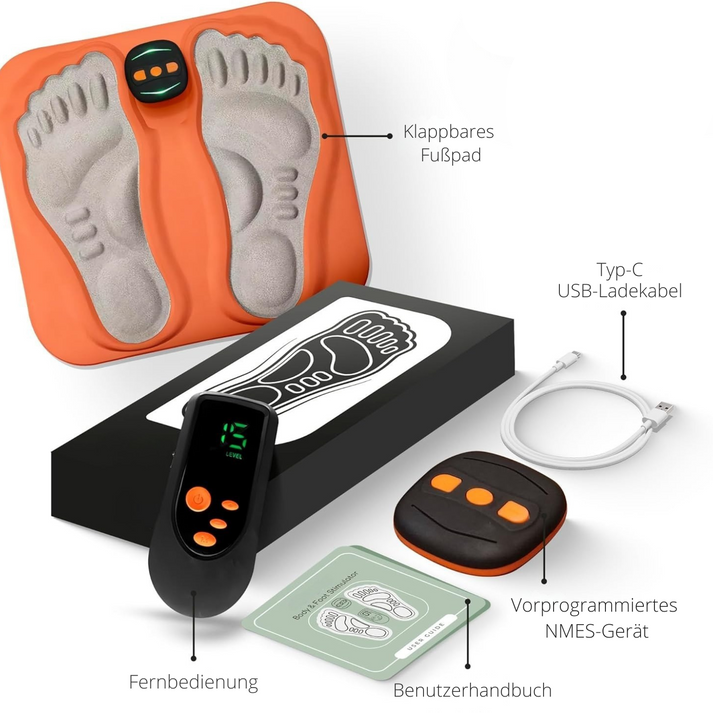 Massager de pied pour soulagement de la neuropathie avec technologie NMES