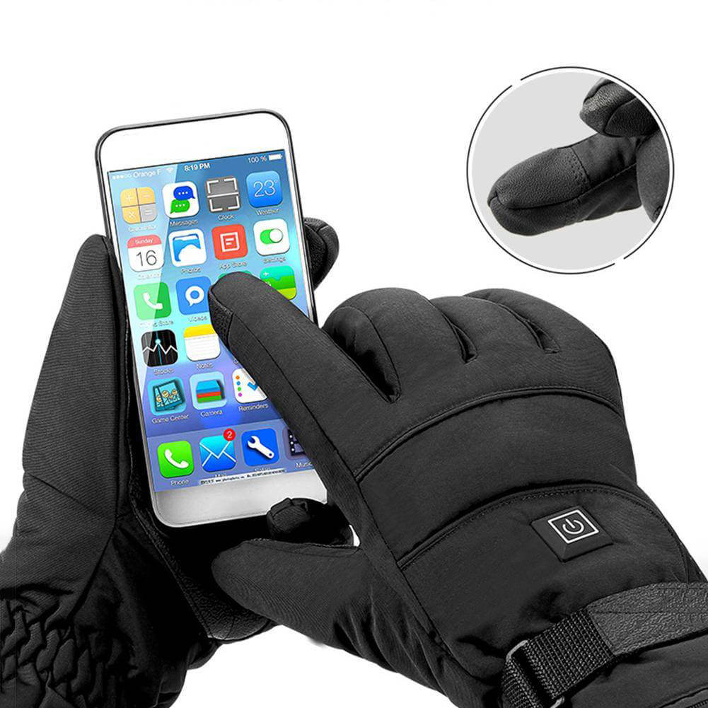 Gants d'Hiver Électriquement Chauffants Imperméables - WinterHeatGuard
