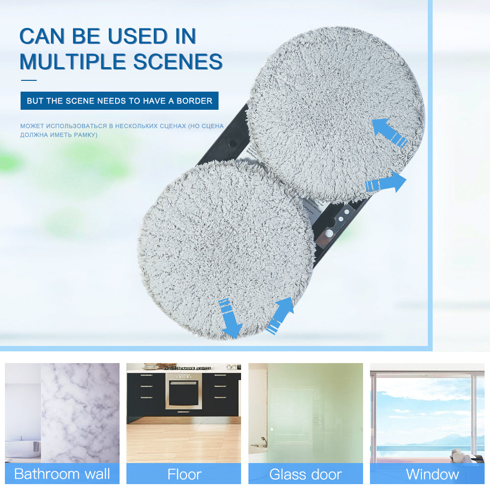 CleanBot Robot Nettoyeur de Fenêtres – Intelligent et Sans Mains avec Télécommande pour des Fenêtres Sans Rayures