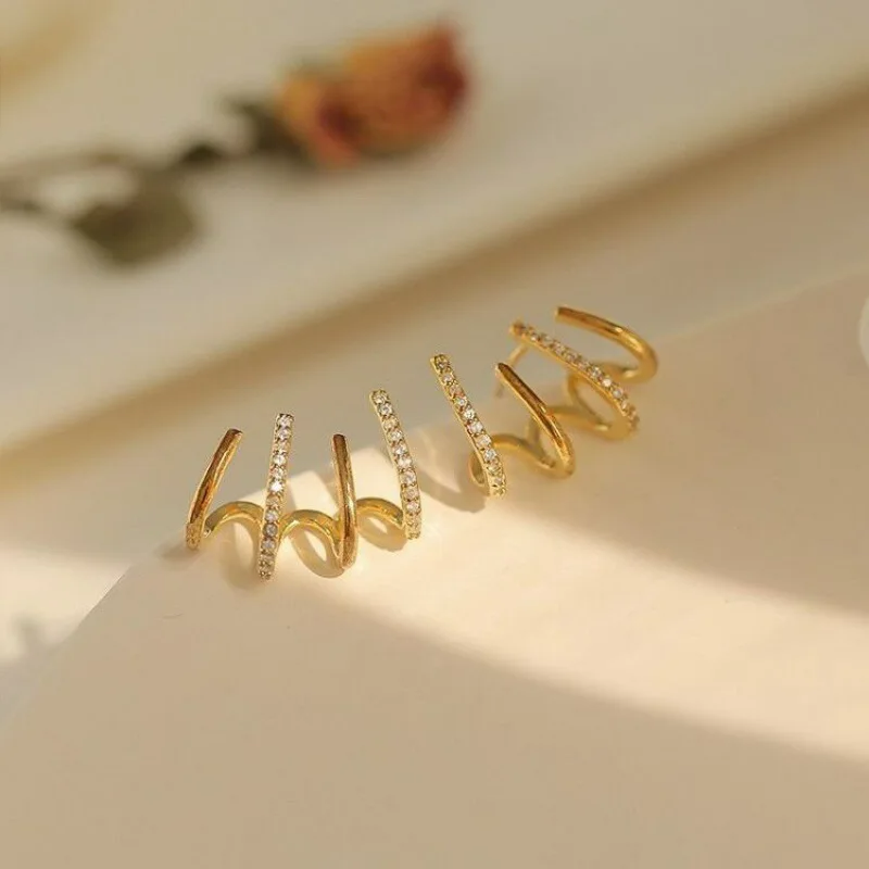 Elarra - Boucles d'oreilles à look multi-piercing