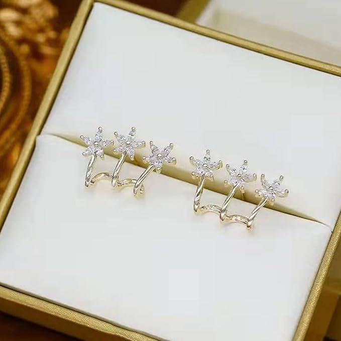 Elarra - Boucles d'oreilles à look multi-piercing