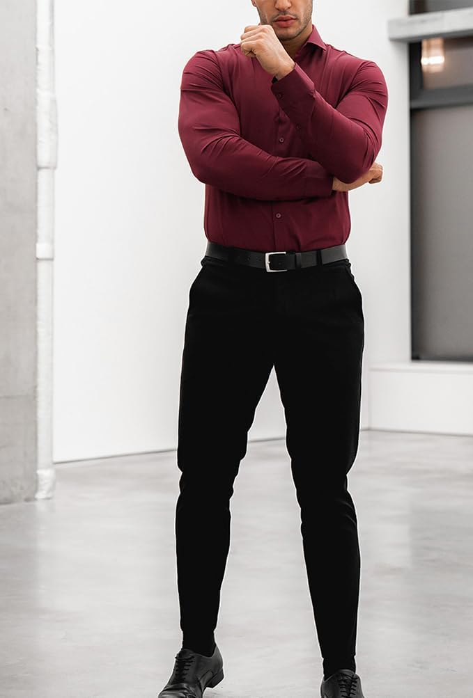 Chemise Slim-Fit pour Hommes pour le Printemps 2026 – Anti-Froissement – David