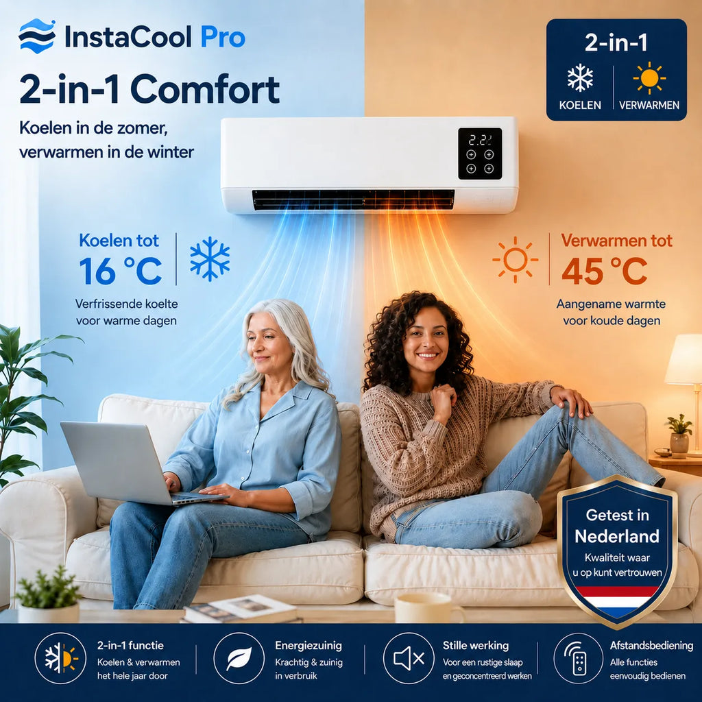 Climatiseur Mobile & Chauffage 2-en-1 – Sans Installation, jusqu'à 51 m²