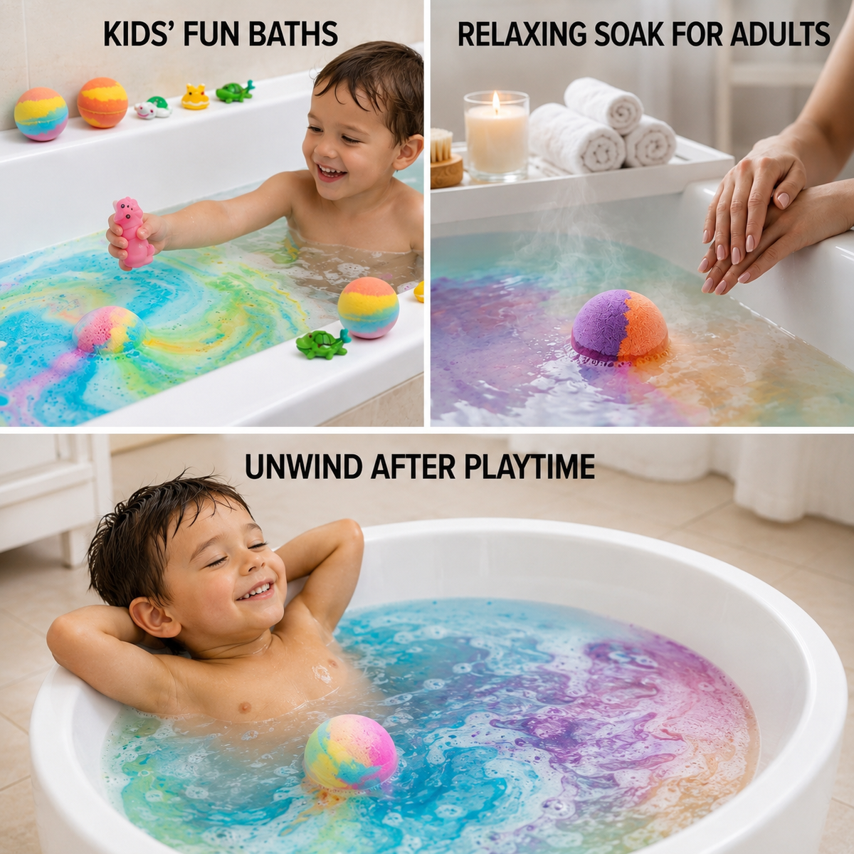 Bubblenza™ — 6pcs Transformez le temps de bain en une évasion magique qui rafraîchit votre peau et suscite une joie pure
