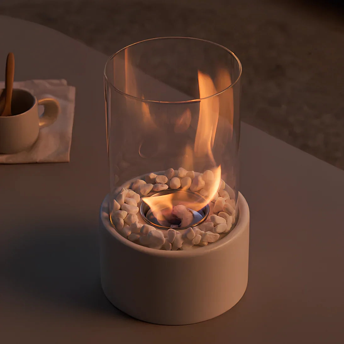 Lampe de Table à Huile - Classique avec Flamme Ouverte - Velunor