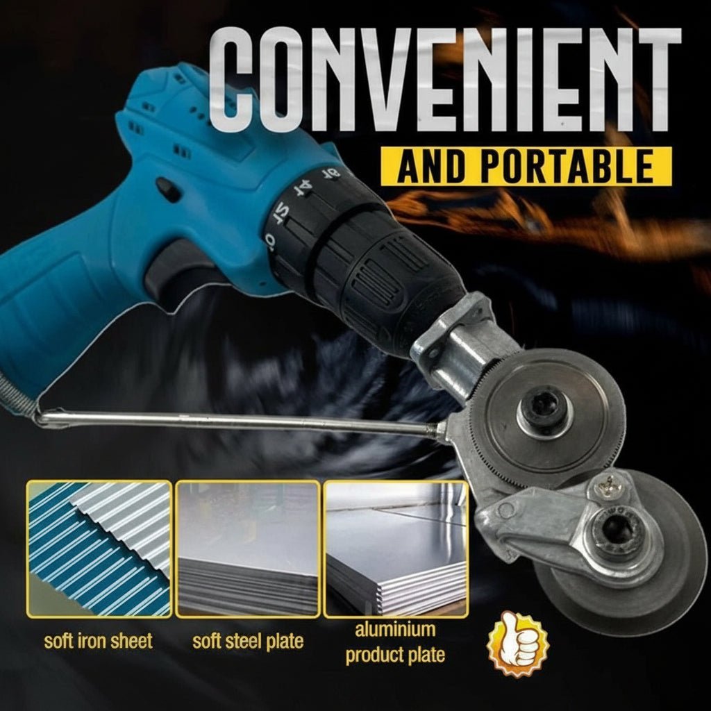 Outil Nibbleur Professionnel avec Accessoire de Perçage pour Tôle Métallique