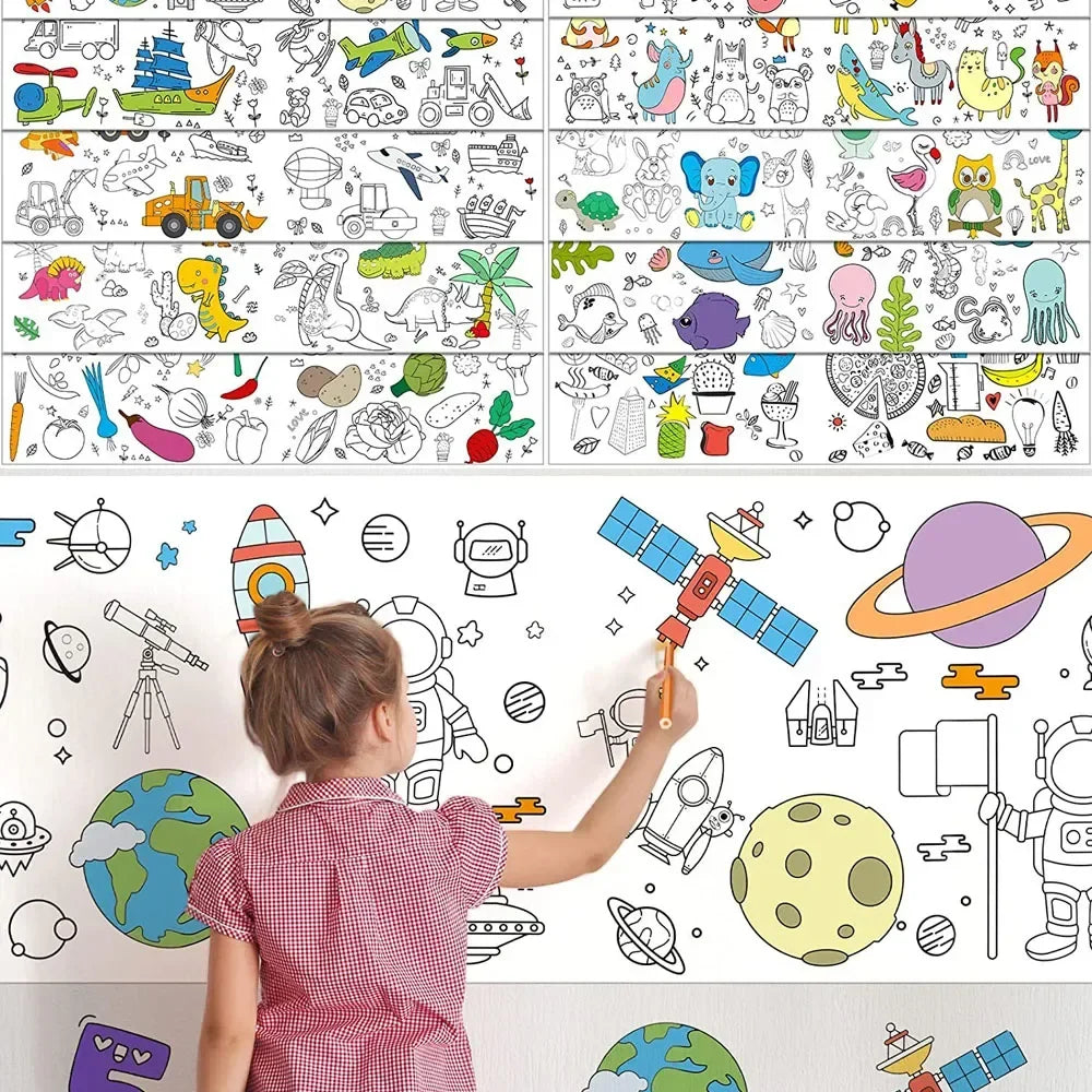 ArtBound™ Rouleau de Papier à Dessin — Libérez une Créativité Illimitée Sans Désordre ni Stress