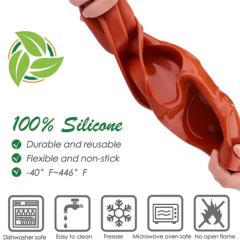 Moule en Silicone Flexible avec 6 Cavités – Moule Rond Antiadhésif pour Cuisson