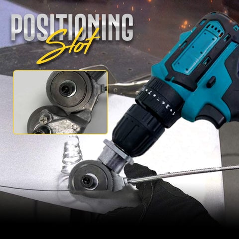 DrillShear – Accessoire de coupe de métal pour perceuse électrique