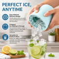 Moule à Glace en Silicone 2-en-1 & Seau de Stockage