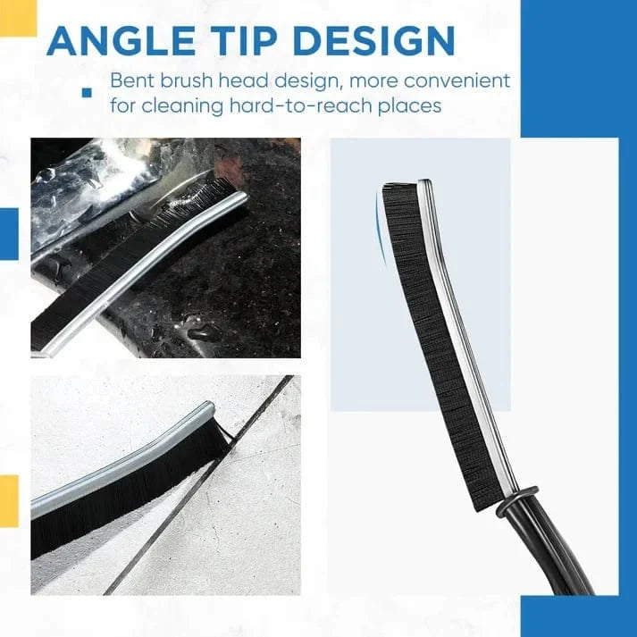 Brosse de nettoyage des joints avec poils durs pour carrelage et salle de bain | Nettoyeur de joints ergonomique pour cuisine et salle de bain | Élimination approfondie de la saleté