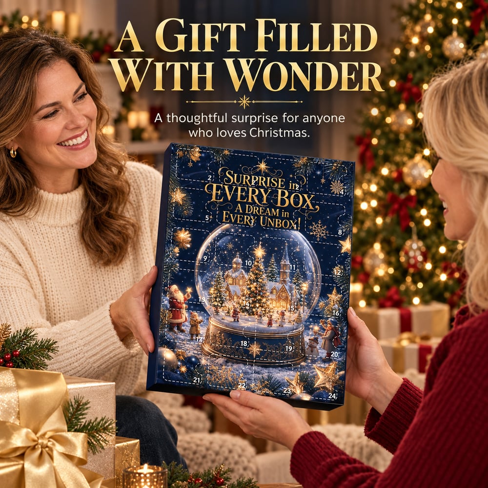 Calendrier de l'Avent de 24 jours avec surprises – 24 pendentifs en forme de boule de Noël à découvrir chaque jour