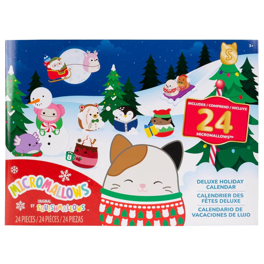 SquishJoy Ensemble Surprise de Vacances | Calendrier de l'Avent festif rempli de Squishmallows câlins !