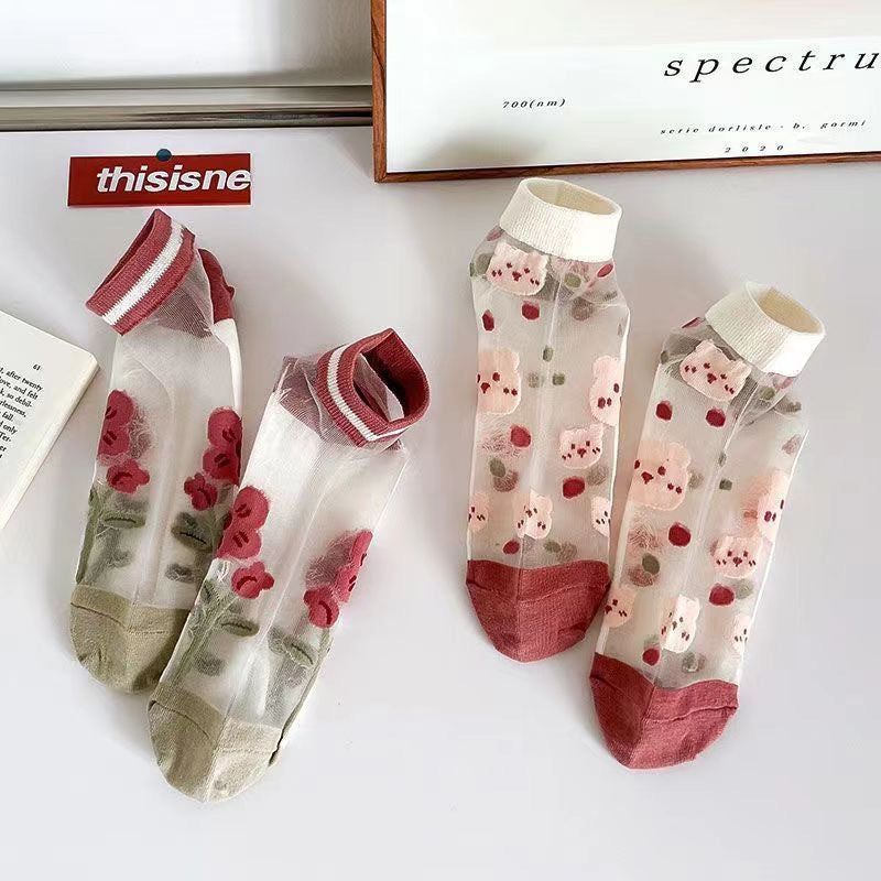 Chaussettes de Cheville en Maille Respirante