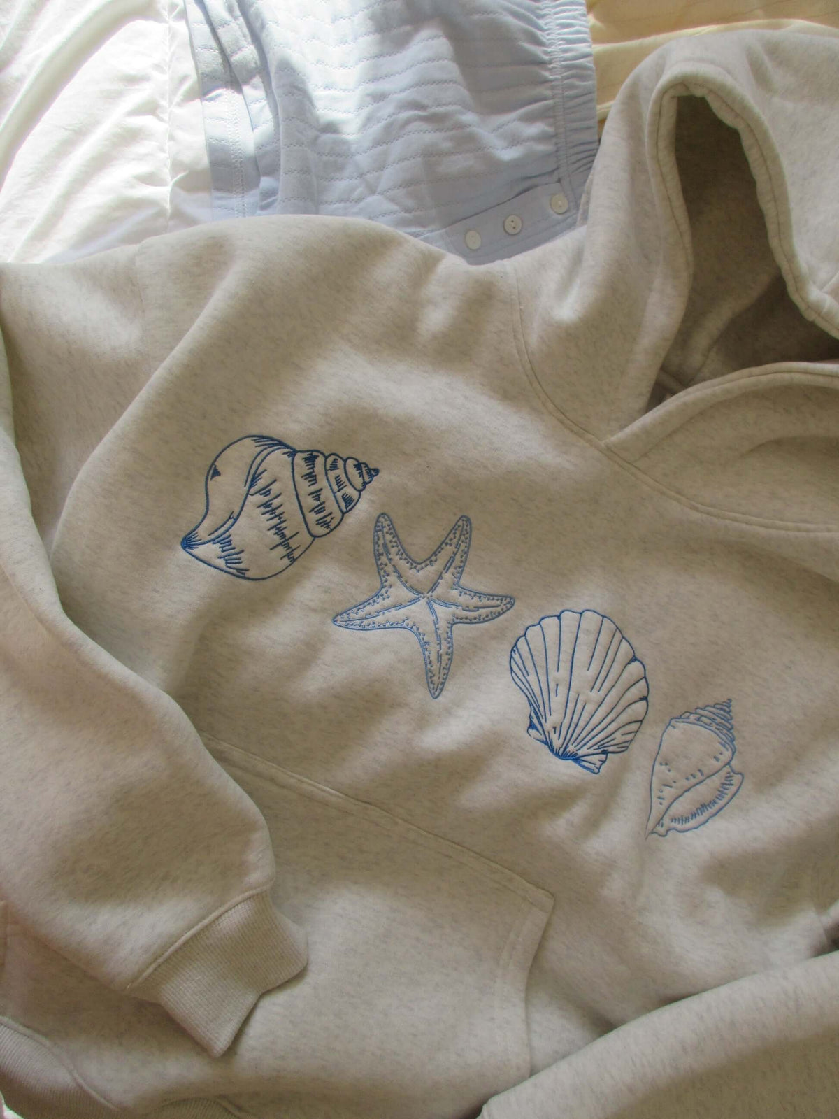 Hoodie Femme Imprimé Coquillage