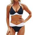 Ensemble de Bikini Deux Pièces Flatteur – Halter Push-Up & V-Cut Twist