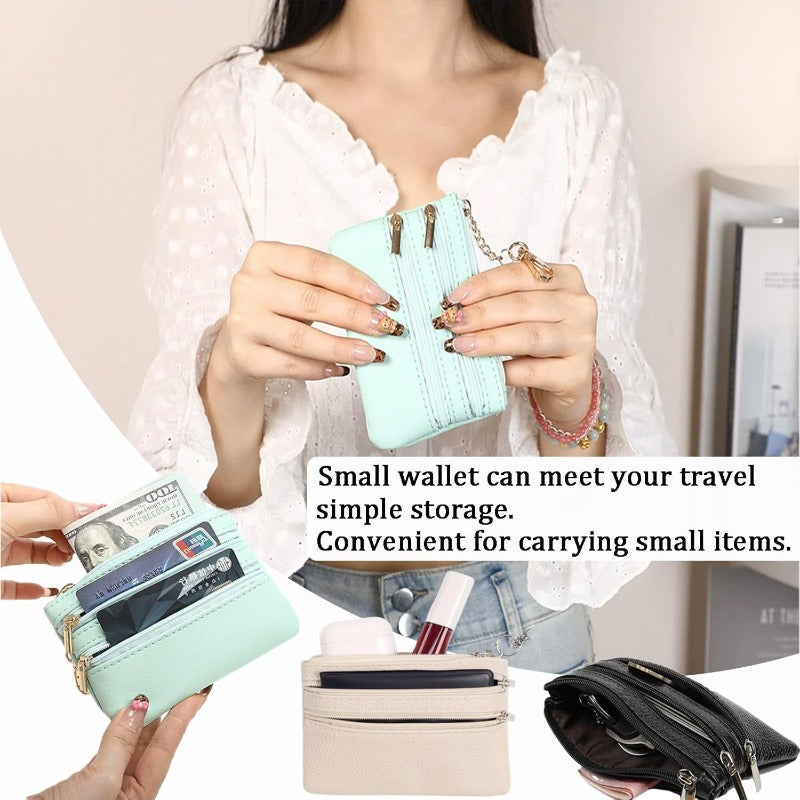 Lanière de Téléphone Croisée Élégante avec Portefeuille Mini Détachable