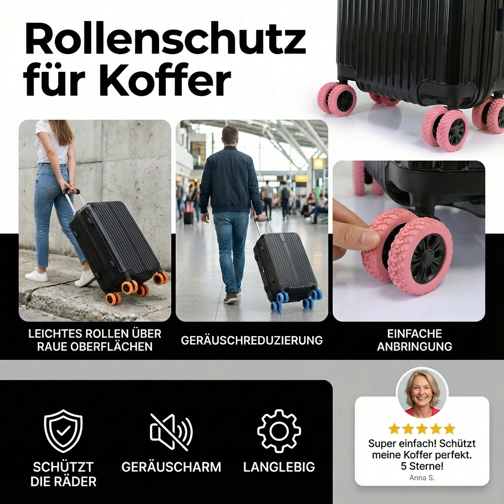 Protection de roulettes pour valises