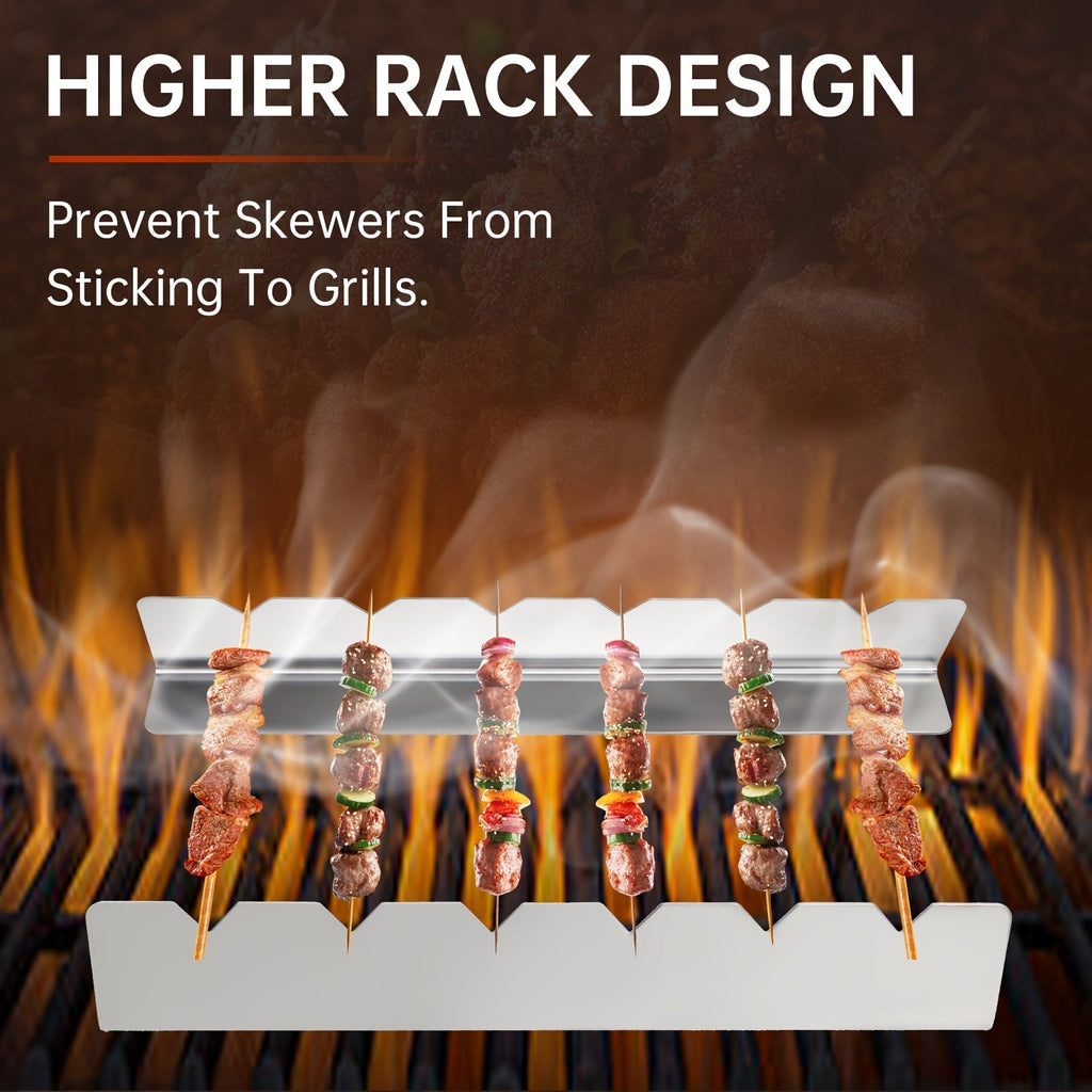GrillMaster Pro – Support de Brochettes Élevé pour un Barbecue Parfait