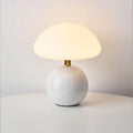 Lampe de Table Champignon Crème Française avec Couleurs LED Ajustables