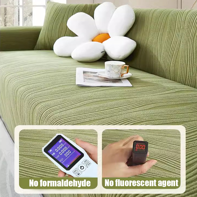 Housse de canapé épaisse en jacquard premium - Anti-rayures et extensible