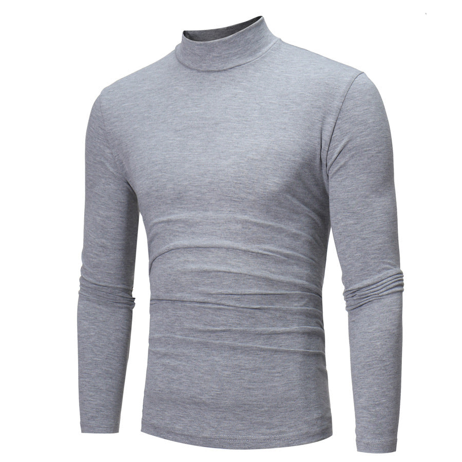 T-shirt élégant à col roulé pour hommes pour un style polyvalent
