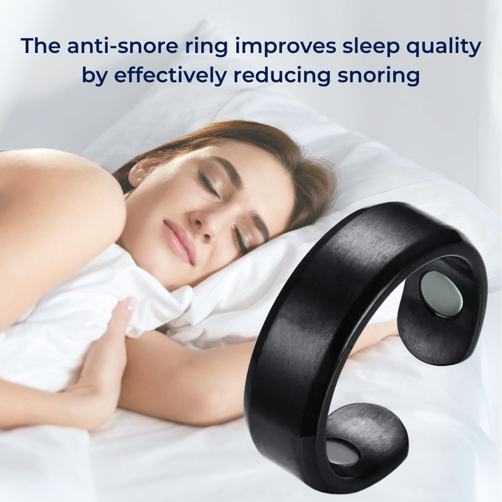 Bague Anti-Ronflement QuietRest - Aide au Sommeil Améliorée, Facile à Porter