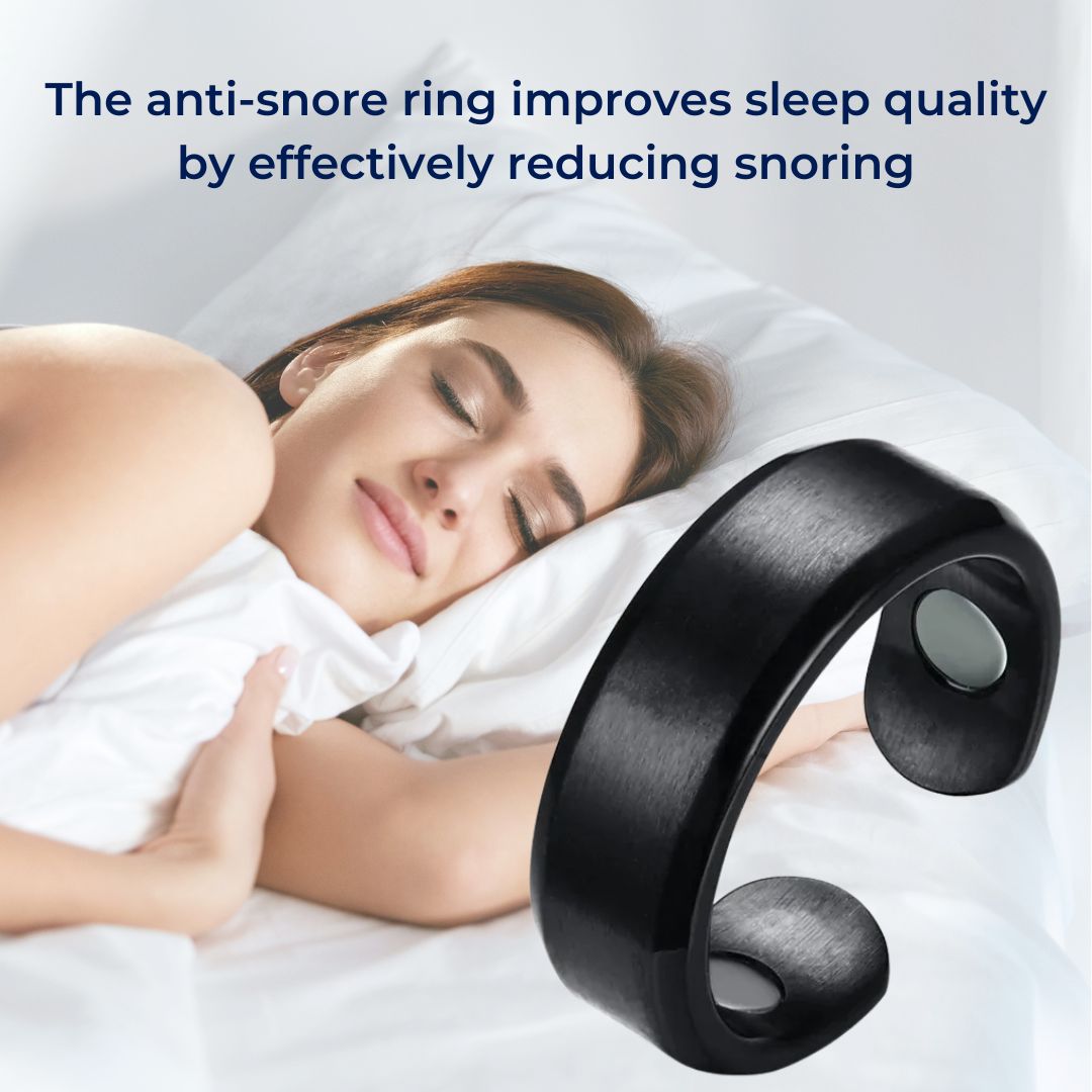 Bague Anti-Ronflement QuietRest - Aide au Sommeil Améliorée, Facile à Porter
