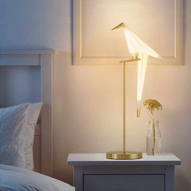 Lampe Élégante en Origami Oiseau - Fixation Magnétique