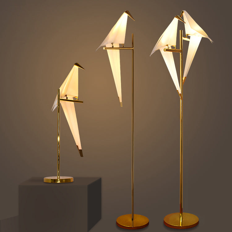 Lampe Élégante en Origami Oiseau - Fixation Magnétique