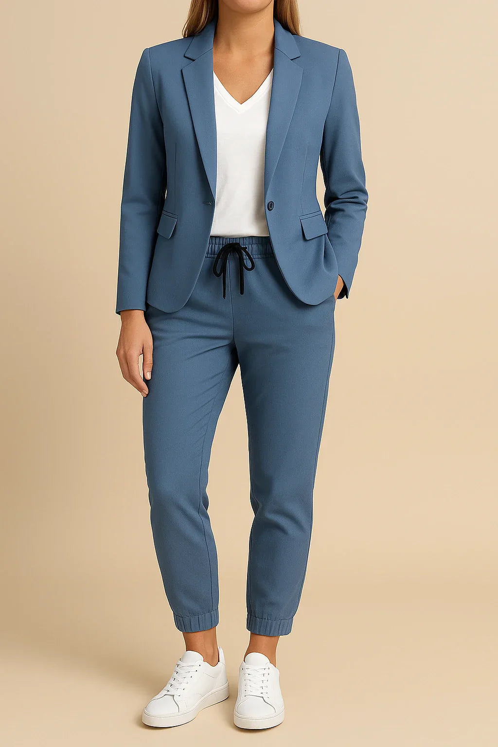 Ensemble de Costume Élégant Tailleur Deux Pièces pour Femmes