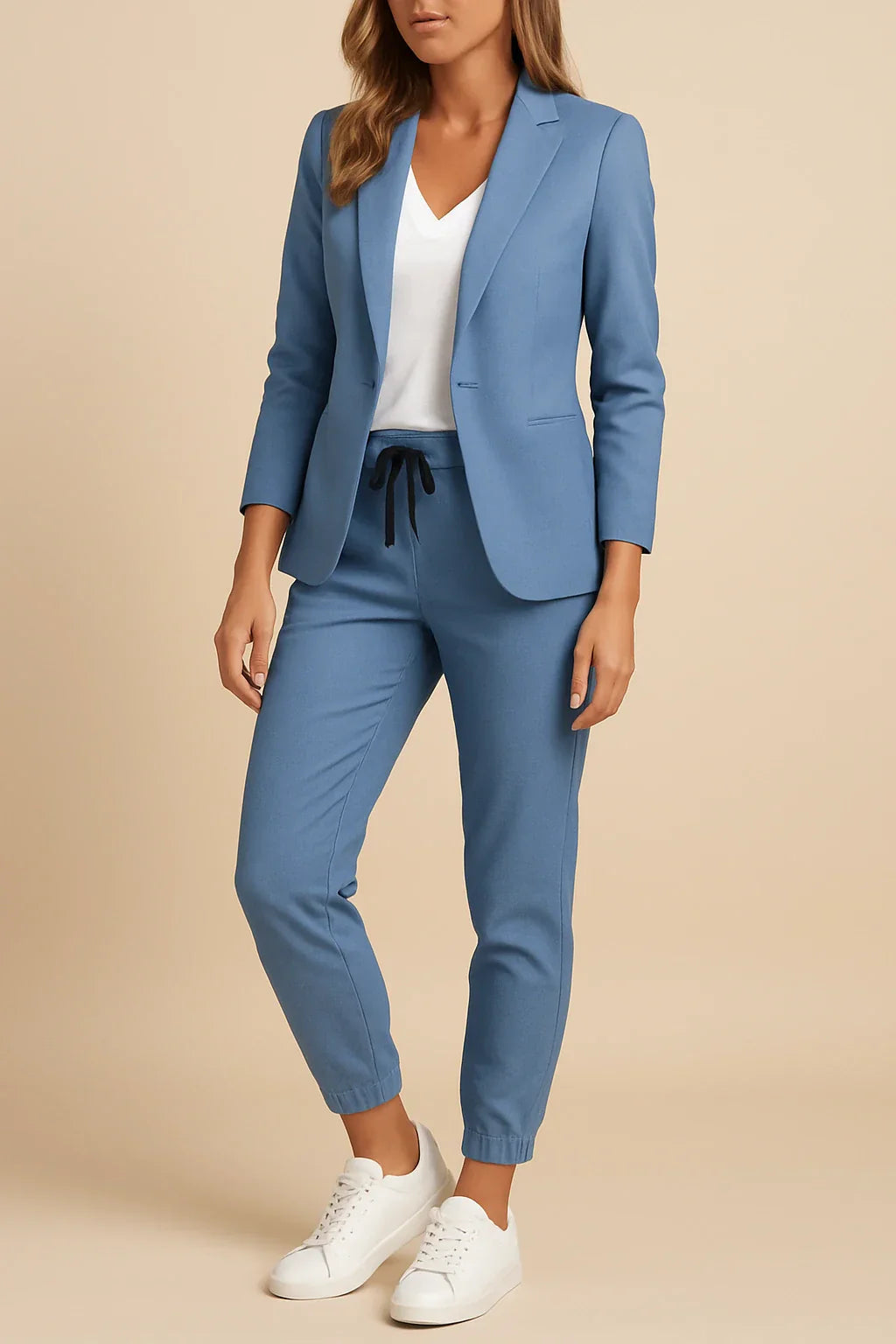 Ensemble de Costume Élégant Tailleur Deux Pièces pour Femmes