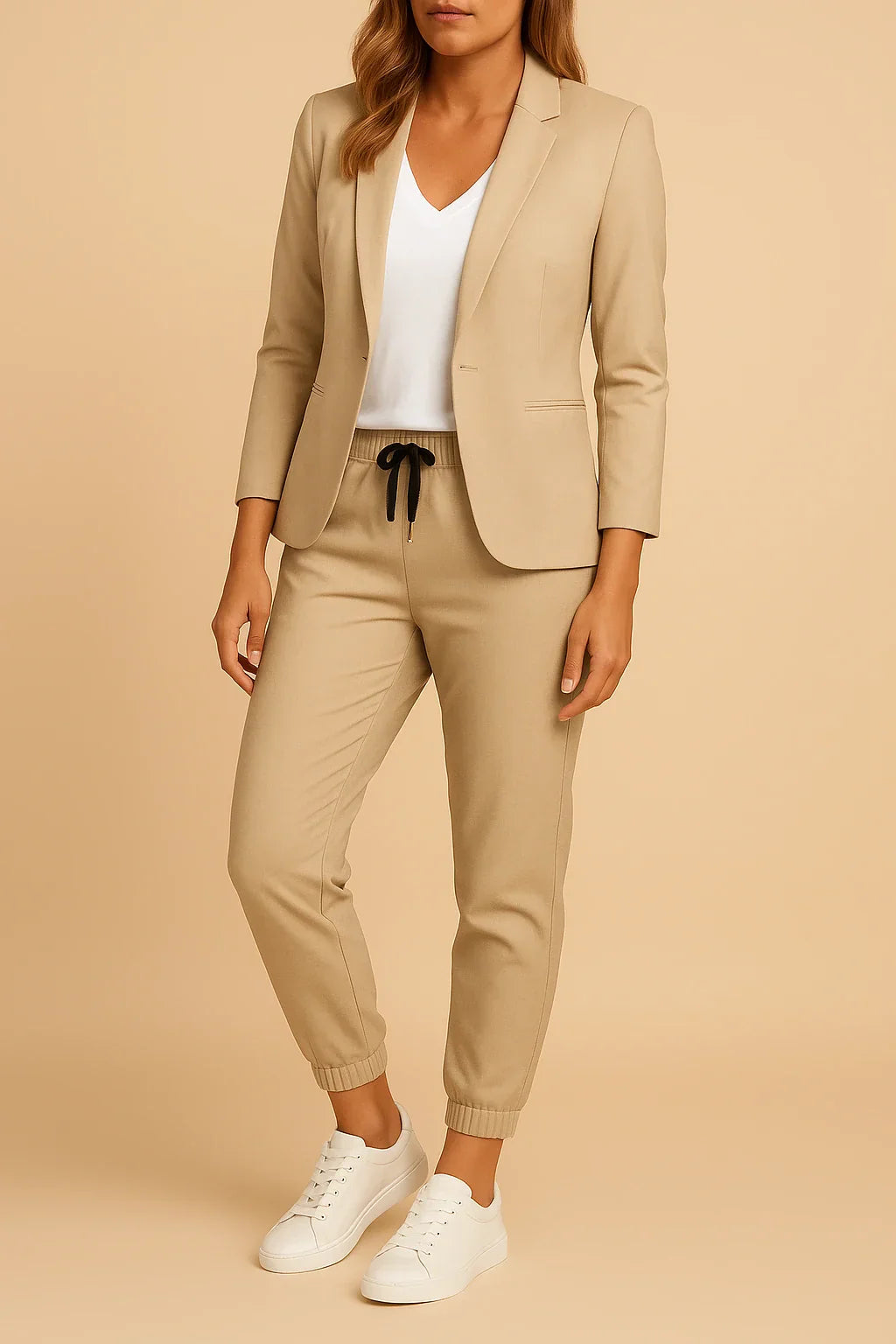 Ensemble de Costume Élégant Tailleur Deux Pièces pour Femmes