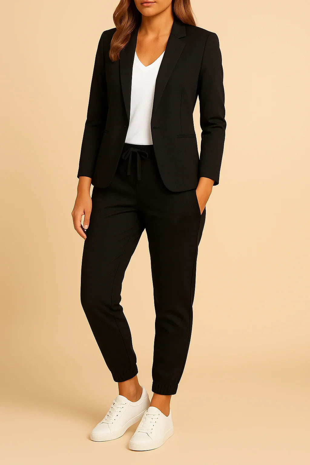 Ensemble de Costume Élégant Tailleur Deux Pièces pour Femmes