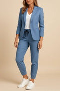 Ensemble de Costume Élégant Tailleur Deux Pièces pour Femmes