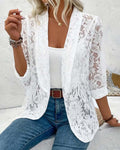 Veste Blazer Chic en Dentelle pour Femme
