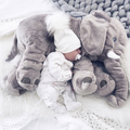 Éléphant en peluche | Grand coussin et doudou éléphant pour bébés et enfants