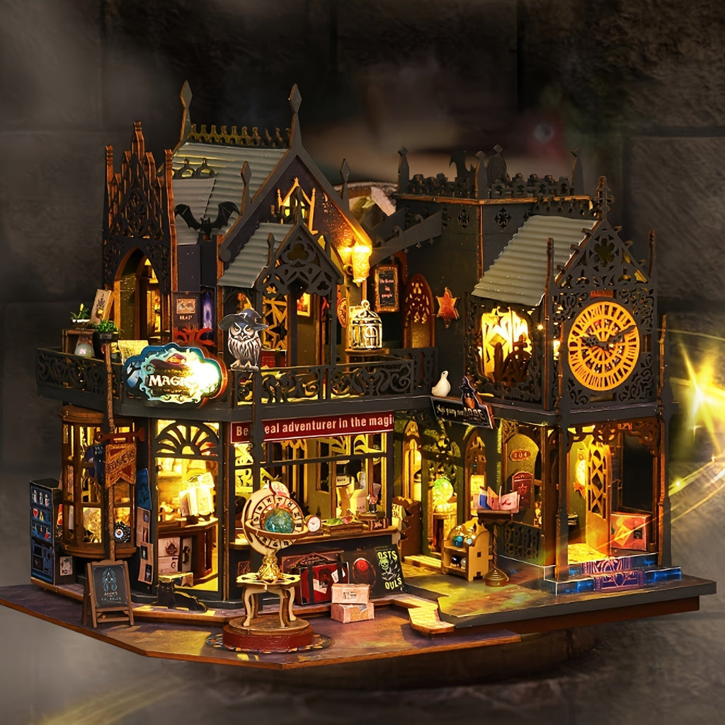 Puzzle Enchanteur en Bois 3D avec Éclairage LED Magique
