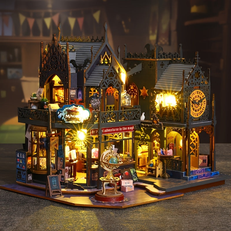 Puzzle Enchanteur en Bois 3D avec Éclairage LED Magique
