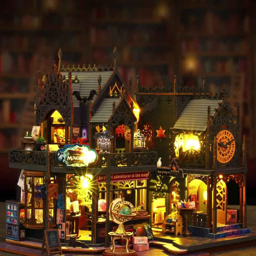 Puzzle Enchanteur en Bois 3D avec Éclairage LED Magique