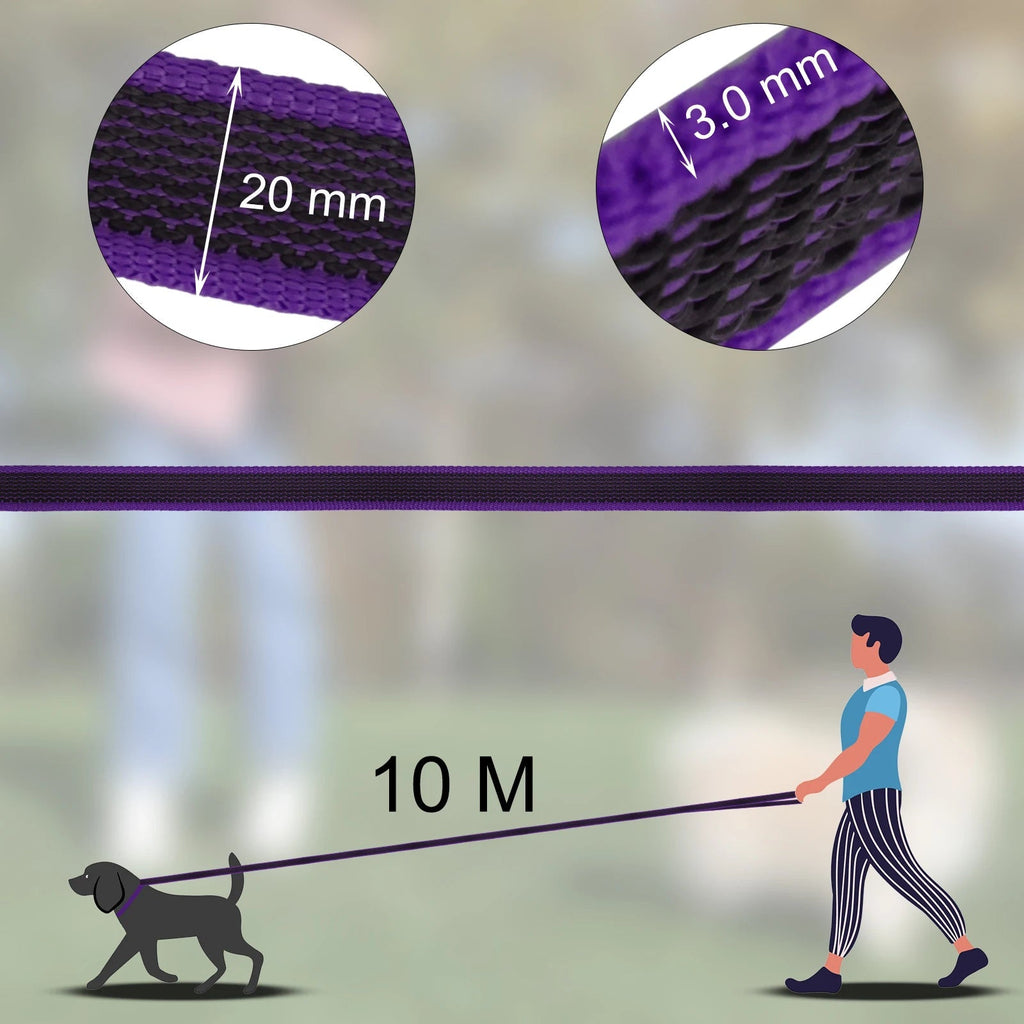 Laisse pour Chien Extra Longue et Imperméable avec Poignée Confortable