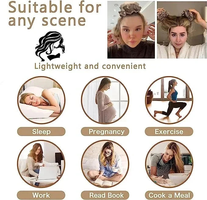 Ensemble de Chignons en Satin sans Chaleur
